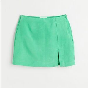 H&M Green linen skirt